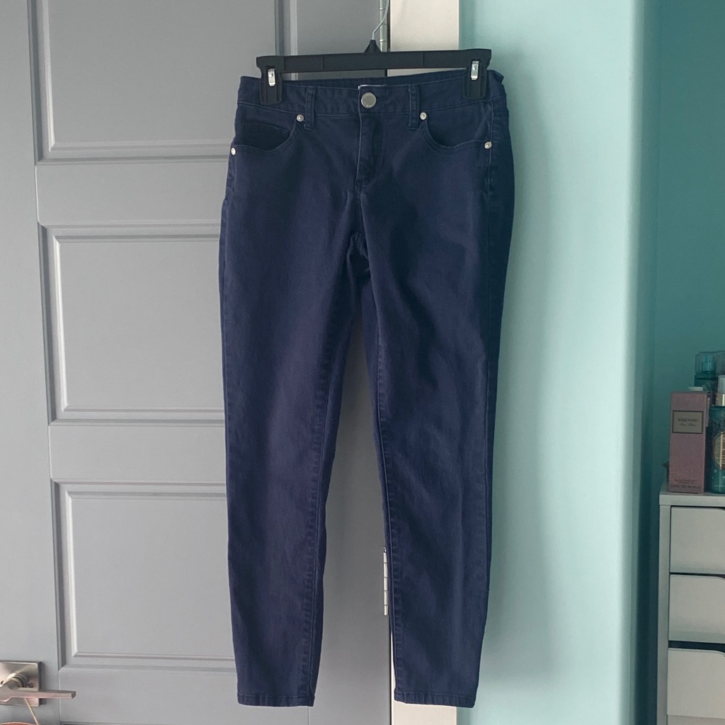 Crown  Ivy Navy Blue Denim Pants